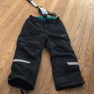 Black snow pants size 4-5 used for one season